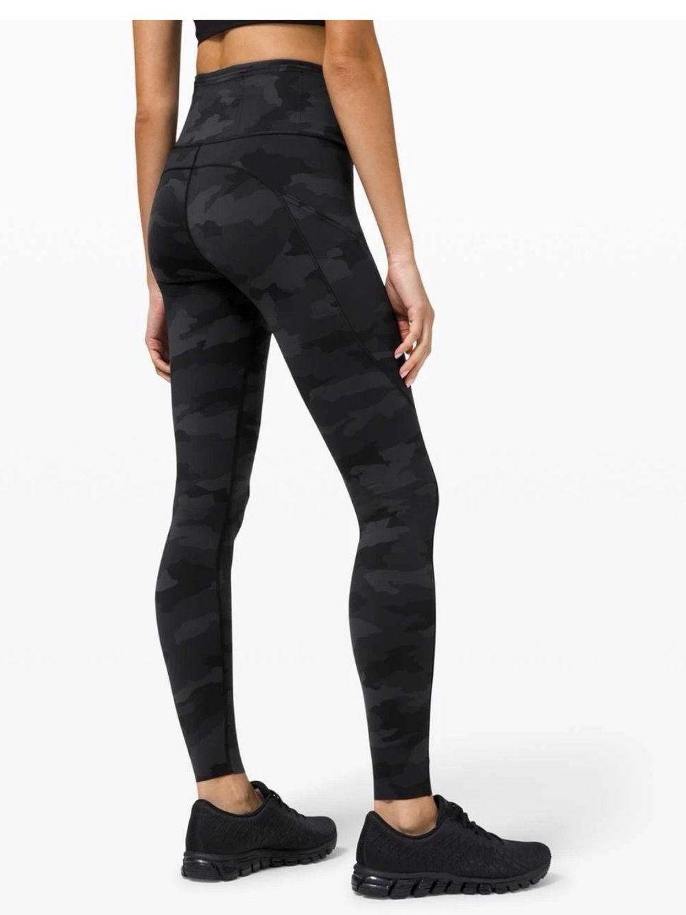 Lululemon Fast and Free High-Rise Tight  Camo Deep Coal Size 2